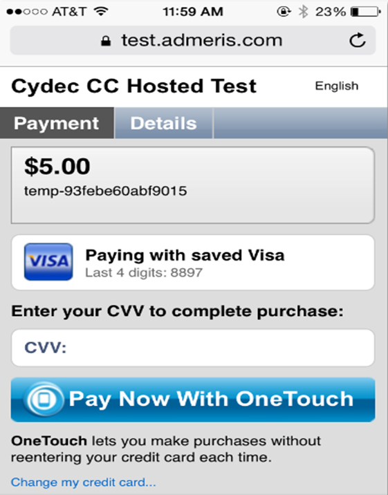 1 Click Mobile Payments